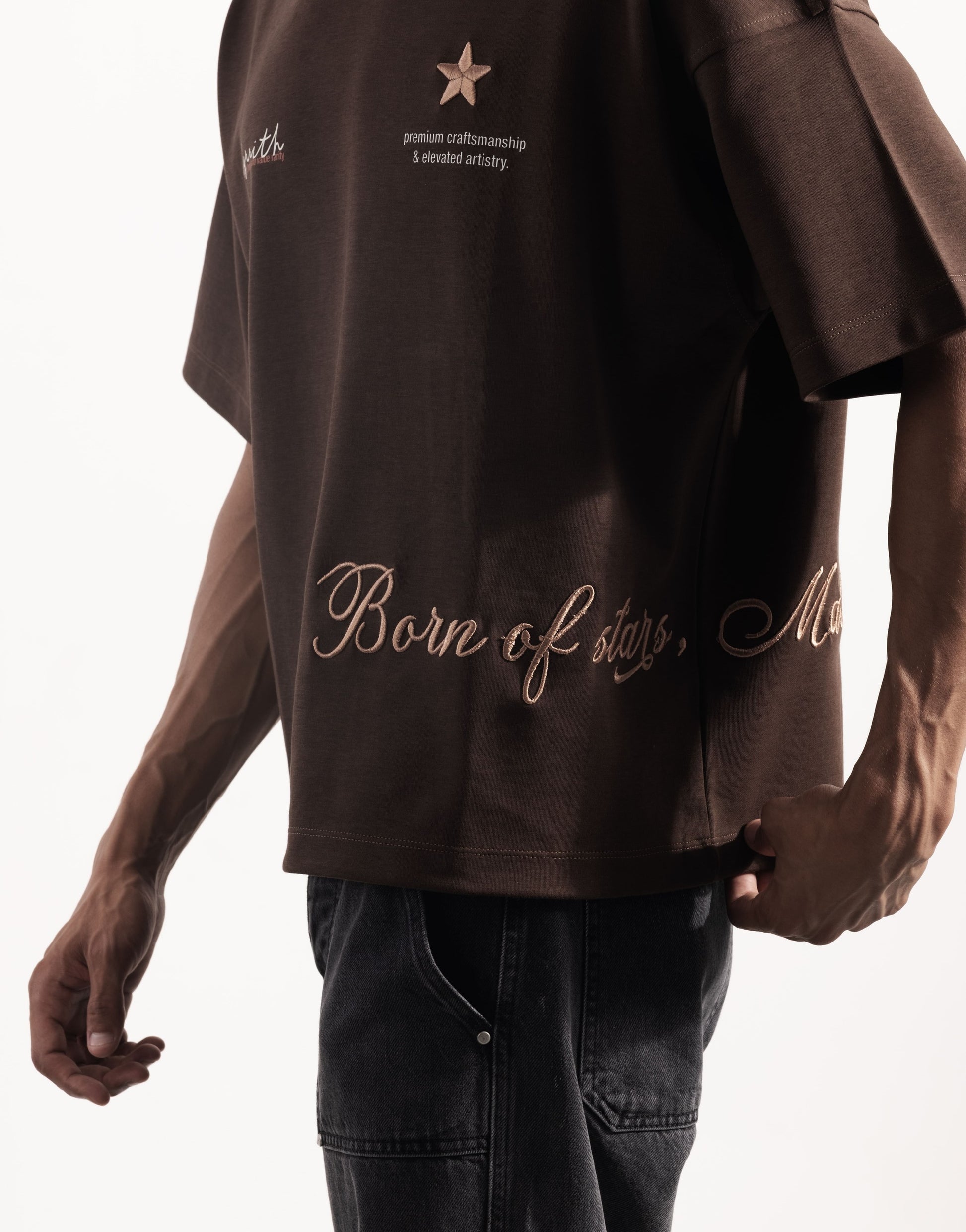 Myrrith “Heritage Script” Embroidered Tee – Unisex