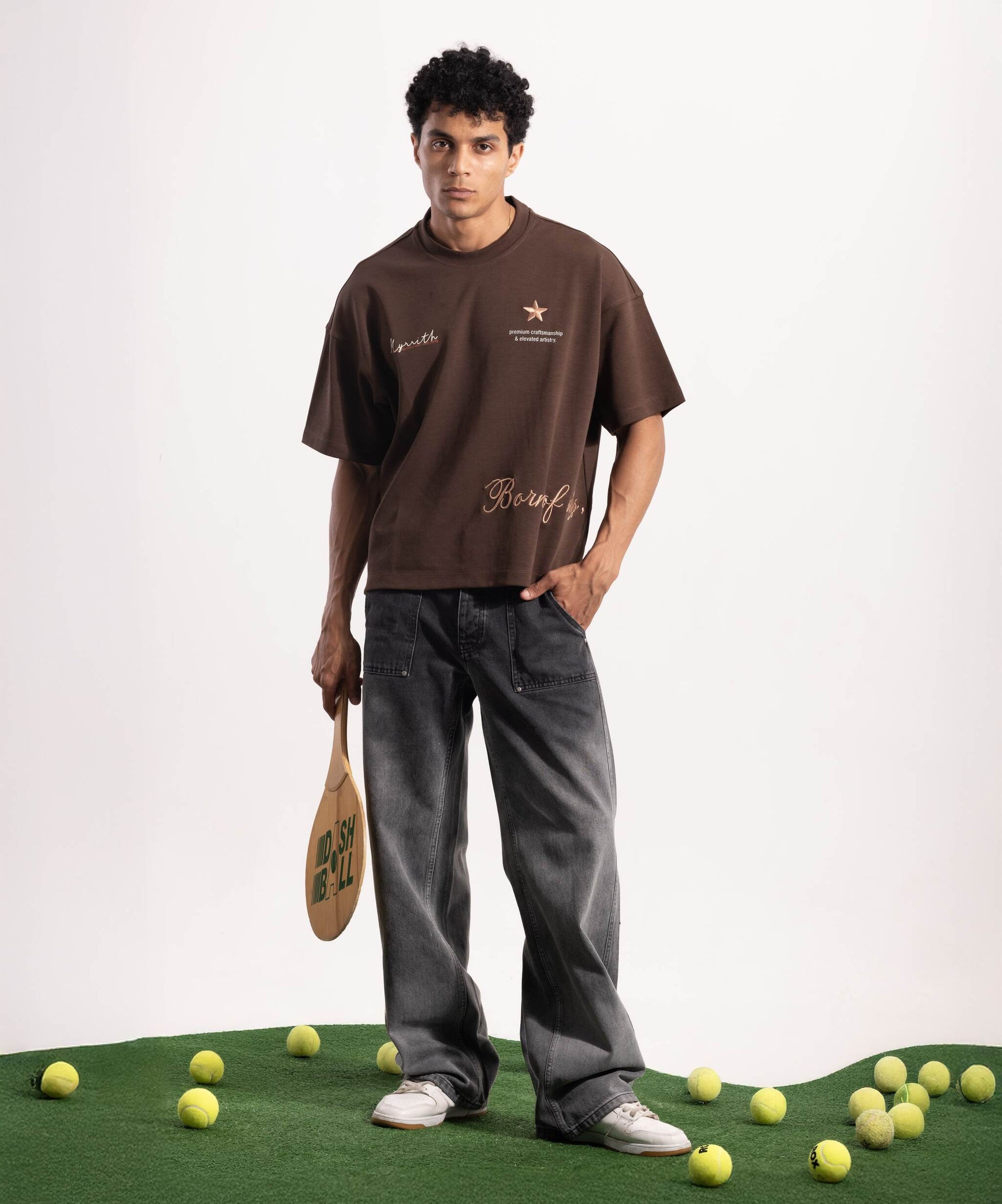 Myrrith “Heritage Script” Embroidered Tee – Unisex